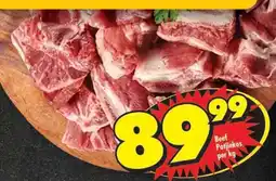 Shoprite BEEF POTJIEKOS per kg offer