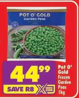 Shoprite Pot O' Gold Frozen Garden Peas 1kg offer
