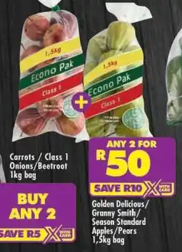 Shoprite Golden Delicious / Granny Smith / Season Standard Apples / Pears offer
