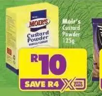 Shoprite MOIR'S CUSTARD POWDER 125g offer