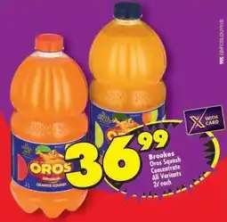Shoprite Brookes Oros Squash Concentrate offer