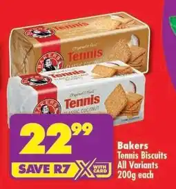 Shoprite Bakers Tennis Biscuits offer