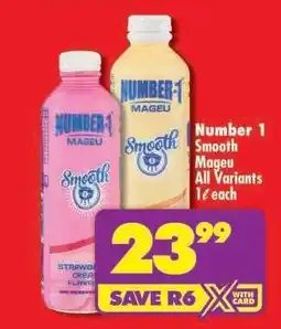 Shoprite NUMBER 1 SMOOTH MAGEU offer
