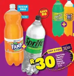 Shoprite Coca-Cola/Sprite/Fanta/Stoney Soft Drink 2,25ℓ offer