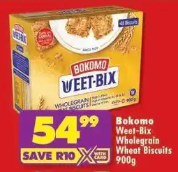Shoprite Bokomo Weet-Bix Wholegrain Wheat Biscuits 900g offer
