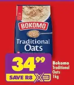 Shoprite Bokomo Traditional Oats 1kg offer