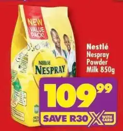 Shoprite Nestlé Nespray Powder Milk 850g offer