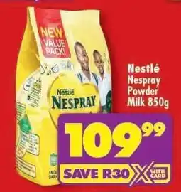 Shoprite Nestlé Nespray Powder Milk 850g offer