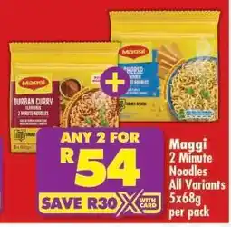 Shoprite MAGGI 2 MINUTE NOODLES all variants offer