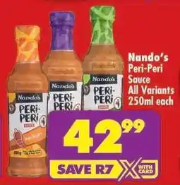 Shoprite Nando's Peri-Peri Sauce offer
