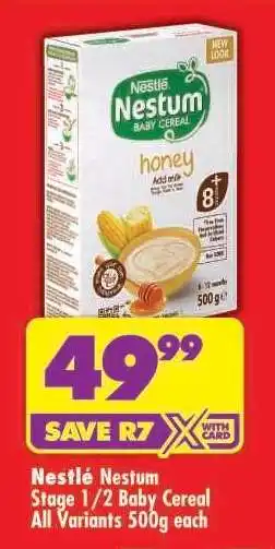 Shoprite NESTLÉ NESTUM STAGE 1/2 BABY CEREAL offer