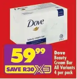 Shoprite DOVE Beauty Cream Bar offer