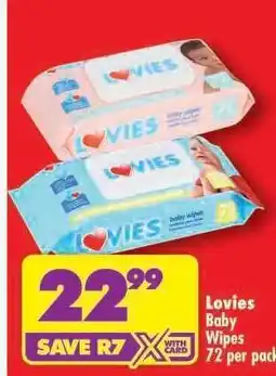 Shoprite LOVIES BABY WIPES offer