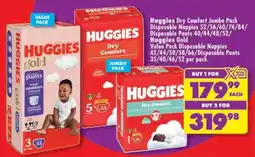 Shoprite Huggies Dry Comfort Jumbo Pack offer