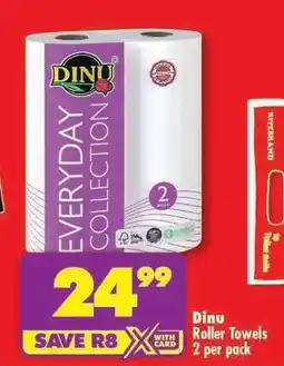 Shoprite DINU ROLLER TOWELS 2 per pack offer