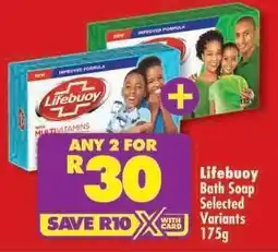 Shoprite Lifebuoy Bath Soap Selected Variants 175g offer