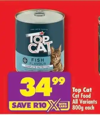 Shoprite TOP CAT CAT FOOD offer