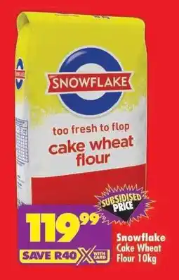Shoprite Snowflake Cake Wheat Flour-10kg offer