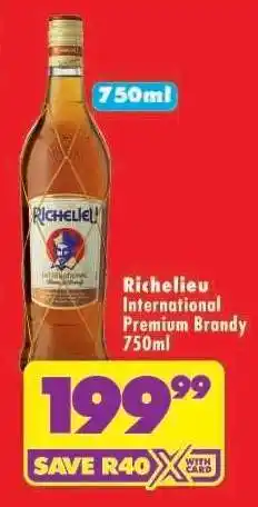 Shoprite Richelieu International Premium Brandy 750ml offer