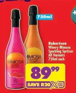 Shoprite Robertson Winery Mimosa Sparkling Spritzer offer