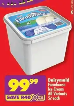 Shoprite DAIRYMAID FARMHOUSE ICE CREAM offer