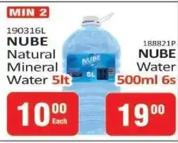 KitKat Cash and Carry NUBE Natural Mineral Water 5lt offer