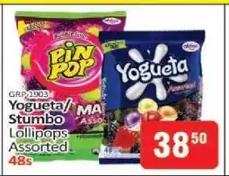 KitKat Cash and Carry Yogueta/Stumbo Lollipops Assorted 48s offer