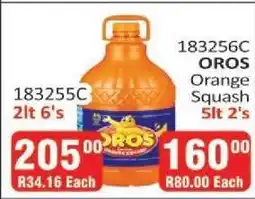 KitKat Cash and Carry OROS Orange Squash 2lt 6's offer