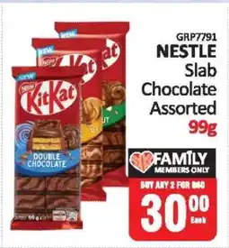 KitKat Cash and Carry NESTLE Slab Chocolate Assorted 99g offer