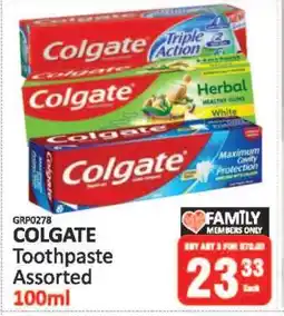 KitKat Cash and Carry COLGATE Toothpaste Assorted 100ml offer