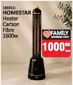 KitKat Cash and Carry HOMESTAR Heater Carbon Fibre 1600w offer