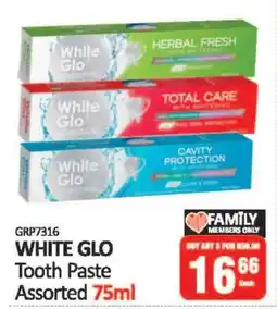 KitKat Cash and Carry WHITE GLO Tooth Paste Assorted 75ml offer