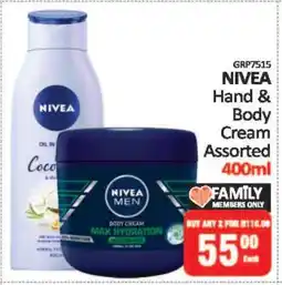 KitKat Cash and Carry NIVEA Hand & Body Cream Assorted 400ml offer