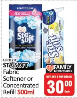 KitKat Cash and Carry STA SOFT Fabric Softener or Concentrated Refill 500ml offer