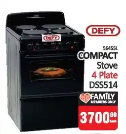 KitKat Cash and Carry DEFY COMPACT Stove 4 Plate DSS514 offer