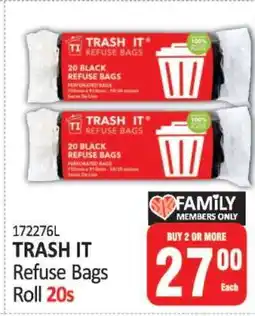 KitKat Cash and Carry TRASH IT Refuse Bags Roll 20s offer