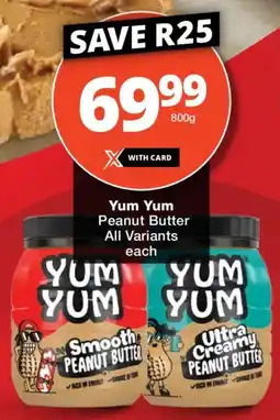 Checkers Yum Yum Peanut Butter All Variants offer