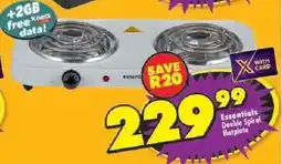 Shoprite Essentials Double Spiral Hotplate offer