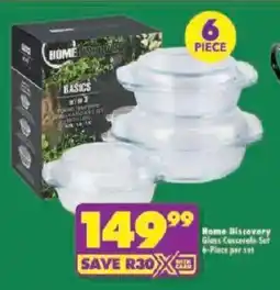 Shoprite Home Discovery Glass Casserole Set offer