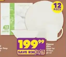 Shoprite Finesse White Dinner Set offer