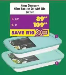 Shoprite Home Discovery Glass Roaster Set with Lids offer