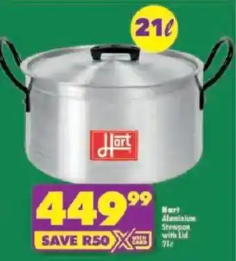 Hart Aluminium Stewpan with Lid