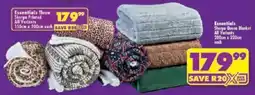 Shoprite Essentials Sherpa Queen Blanket All Variants offer