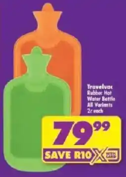 Shoprite Travelvac Rubber Hot Water Bottle offer