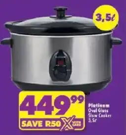 Shoprite Platinum Oval Glass Slow Cooker offer
