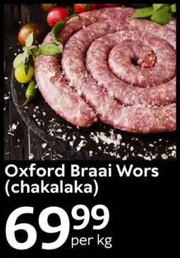 Oxford Freshmarket Oxford Braai Wors offer