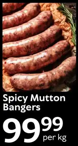 Oxford Freshmarket Spicy Mutton Bangers offer