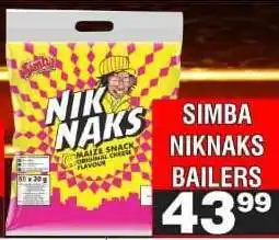 Advance Cash n Carry SIMBA NIKNAKS BAILERS offer