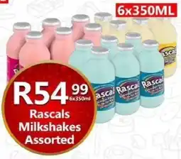 Take 'n Pay Rascals Milkshakes Assorted offer