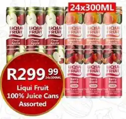 Take 'n Pay Liqui Fruit 100% Juice Cans Assorted offer